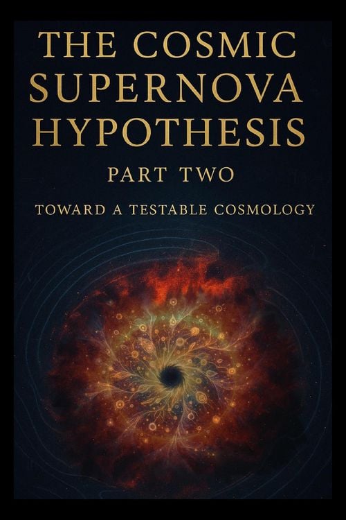 Produktbild: The Cosmic Supernova Hypothesis Part Two Toward a Testable Cosmology