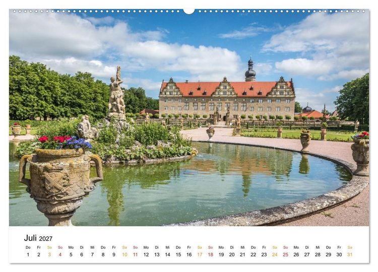 Produktbild: Unterwegs auf der Romantischen Strasse (hochwertiger Premium Wandkalender 2027 DIN A2 quer), Kunstdruck in Hochglanz