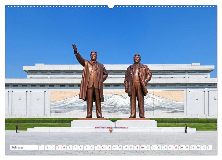 Produktbild: NORDKOREA Das Reich des Kim Jong-un (Wandkalender 2026 DIN A2 quer), CALVENDO Monatskalender