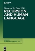 Produktbild: Recursion and Human Language