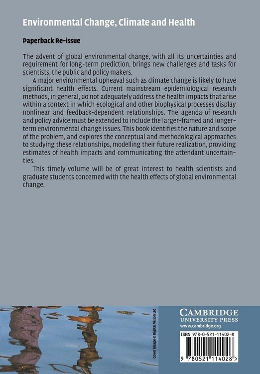 Produktbild: Environmental Change, Climate and Health