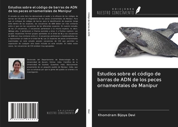 Produktbild: Estudios sobre el c&oacute;digo de barras de ADN de los peces ornamentales de Manipur