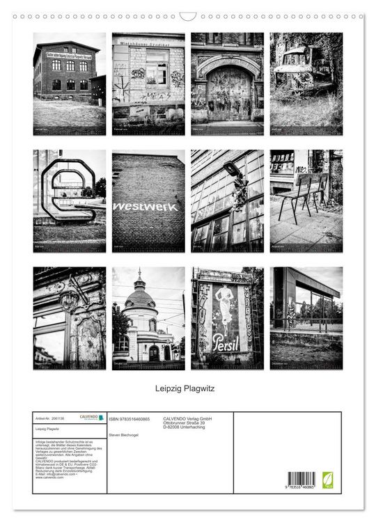 Produktbild: Leipzig Plagwitz (Wandkalender 2026 DIN A2 hoch), CALVENDO Monatskalender