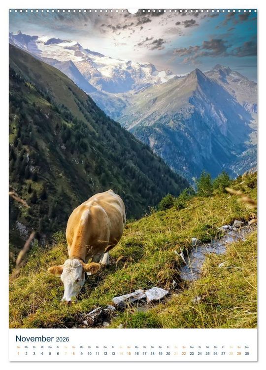 Produktbild: Sommer in &Ouml;sterreich - sonnige Tage in den Bergen (hochwertiger Premium Wandkalender 2026 DIN A2 hoch), Kunstdruck in Hochglanz