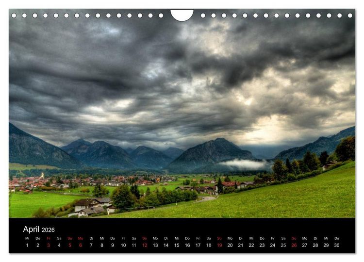 Produktbild: Im Allg&auml;u bei Oberstdorf (Wandkalender 2026 DIN A4 quer), CALVENDO Monatskalender