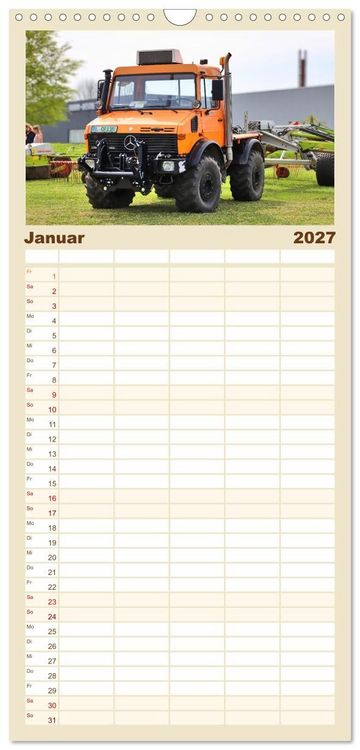 Produktbild: Familienplaner 2027 - Universalmotorger&auml;te Eine Stern-Parade mit 5 Spalten (Wandkalender, 21 x 45 cm) CALVENDO