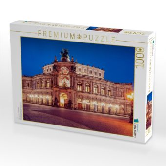 Produktbild: CALVENDO Puzzle Semperoper in Dresden | 1000 Teile Lege-Gr&ouml;&szlig;e 64x48cm Foto-Puzzle f&uuml;r gl&uuml;ckliche Stunden