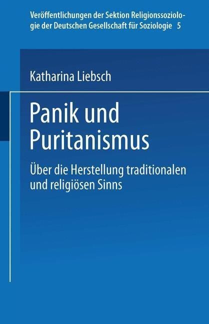 Produktbild: Panik und Puritanismus