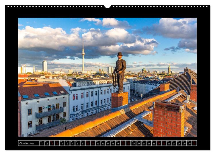 Produktbild: Schornsteinfeger &uuml;ber Berlin 2026 (hochwertiger Premium Wandkalender 2026 DIN A2 quer), Kunstdruck in Hochglanz