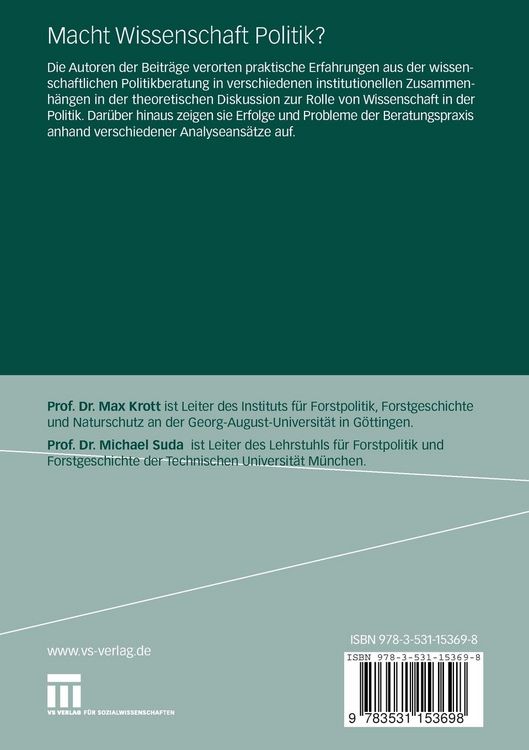 Produktbild: Macht Wissenschaft Politik?