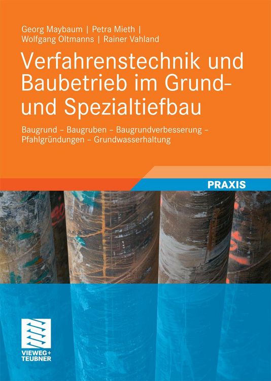 Produktbild: Verfahrenstechnik und Baubetrieb im Grund- und Spezialtiefbau
