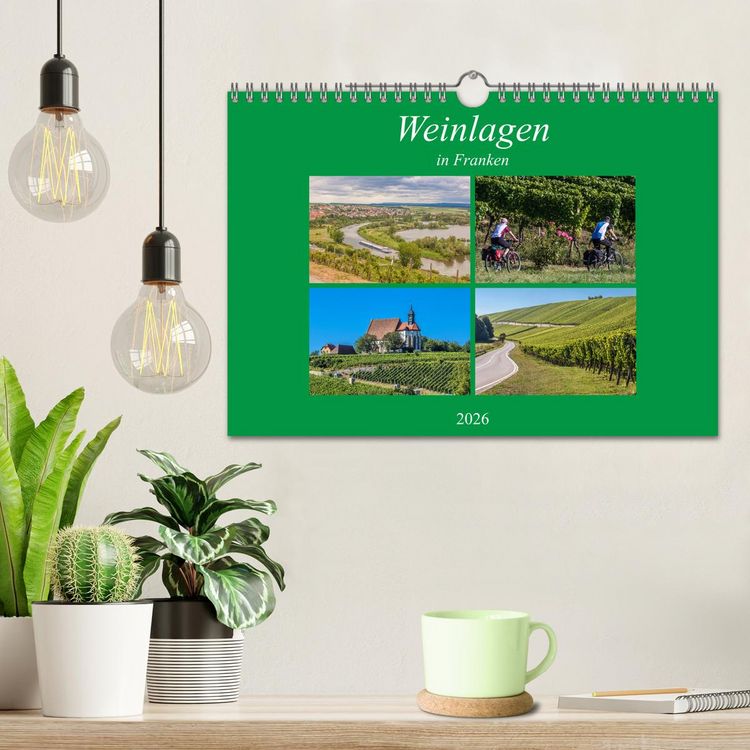 Produktbild: Weinlagen in Franken (Wandkalender 2026 DIN A4 quer), CALVENDO Monatskalender