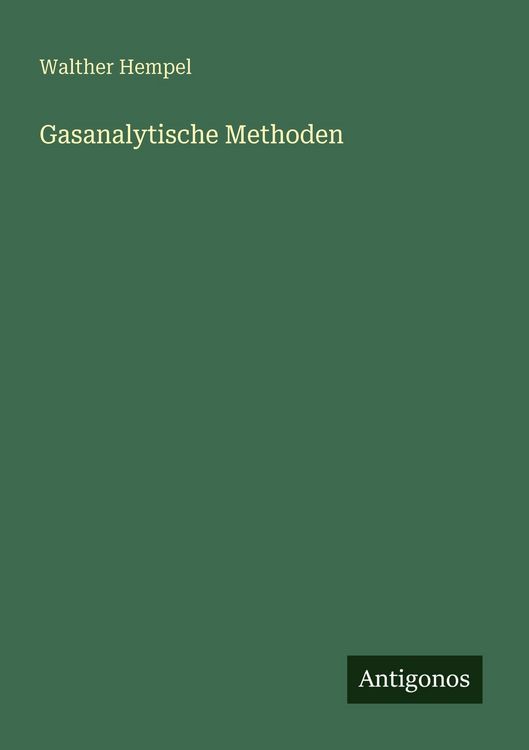 Produktbild: Gasanalytische Methoden