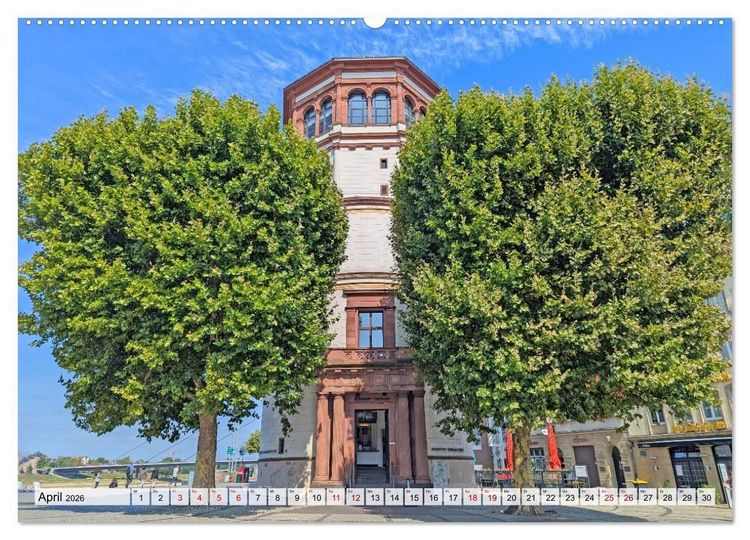 Produktbild: D&uuml;sseldorf Vom Ufer bis zur Skyline (hochwertiger Premium Wandkalender 2026 DIN A2 quer), Kunstdruck in Hochglanz