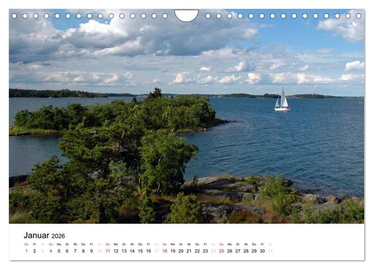 Produktbild: Wundervolles Schweden 2026 (Wandkalender 2026 DIN A4 quer), CALVENDO Monatskalender