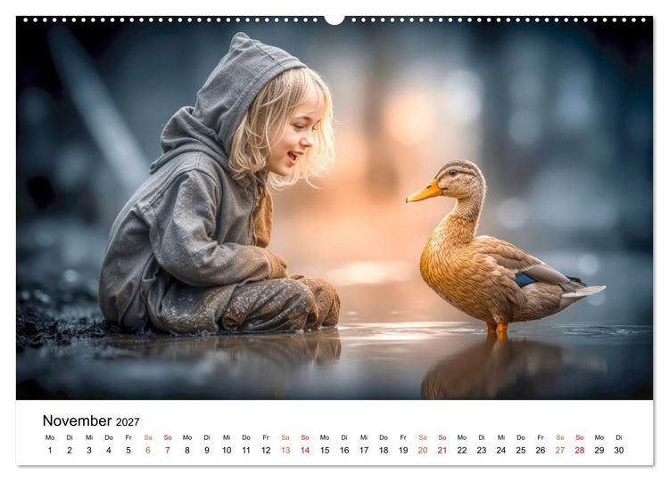 Produktbild: Kinder. Landkinder - Lebendig. Frei. Gl&uuml;cklich. (Wandkalender 2027 DIN A2 quer), CALVENDO Monatskalender