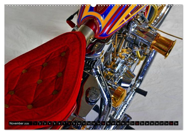 Produktbild: Harley Classic Chopper (hochwertiger Premium Wandkalender 2026 DIN A2 quer), Kunstdruck in Hochglanz