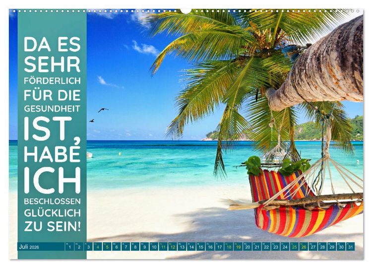 Produktbild: Quellen des Gl&uuml;cks (Wandkalender 2026 DIN A2 quer), CALVENDO Monatskalender