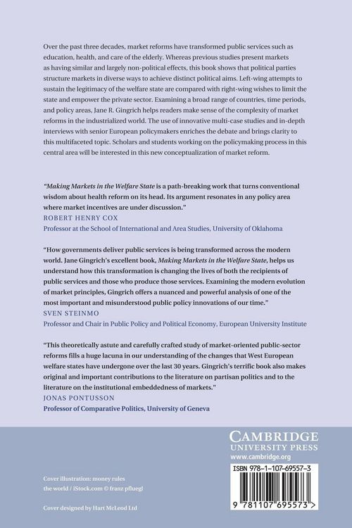 Produktbild: Making Markets in the Welfare State