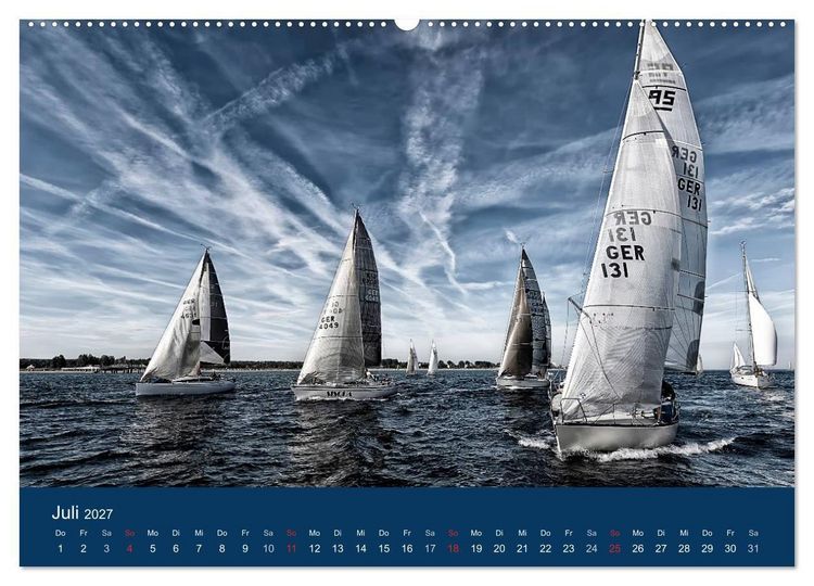 Produktbild: Segelregatta (Wandkalender 2027 DIN A2 quer), CALVENDO Monatskalender