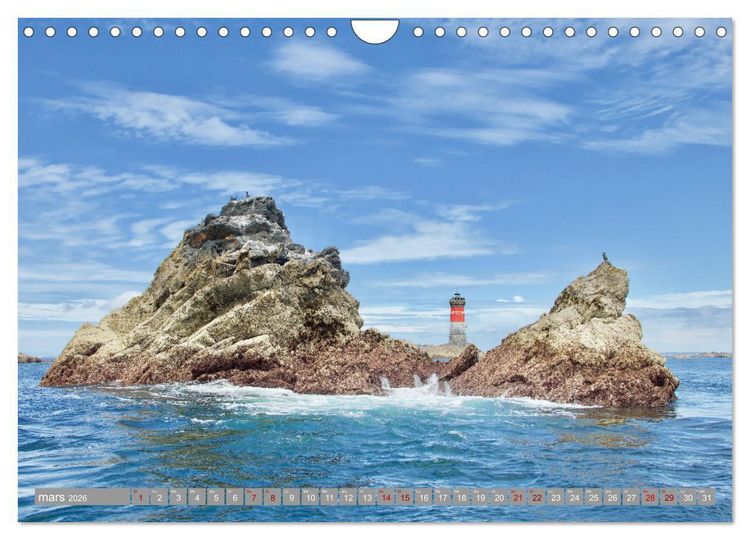 Produktbild: Phare des Pierres Noires (Calendrier mural 2026 DIN A4 vertical), CALVENDO calendrier mensuel