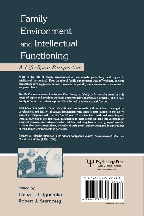 Produktbild: Family Environment and Intellectual Functioning