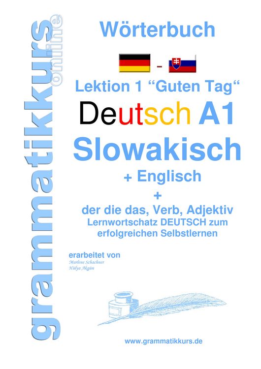 Produktbild: W&ouml;rterbuch Deutsch - Slowakisch - Englisch Niveau A1