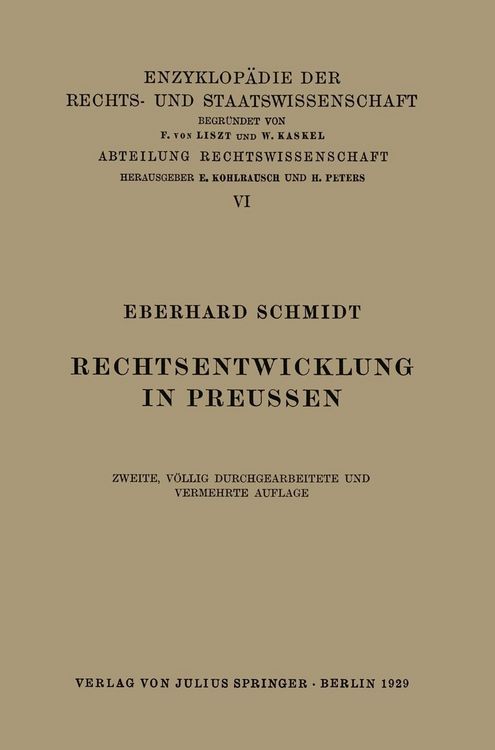 Produktbild: Rechtsentwicklung in Preussen
