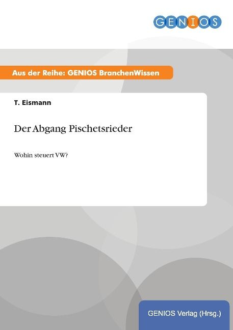 Produktbild: Der Abgang Pischetsrieder