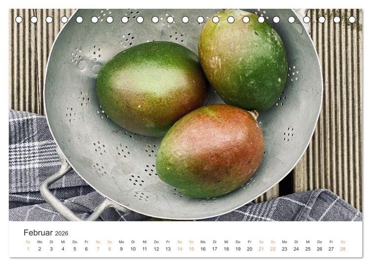 Produktbild: K&uuml;chenkalender - lecker durch dieses Jahr (Tischkalender 2026 DIN A5 quer), CALVENDO Monatskalender