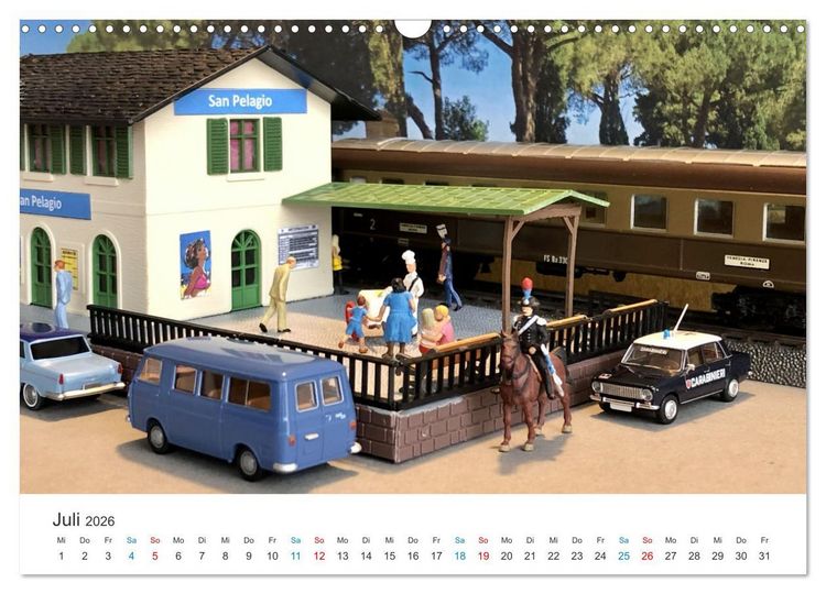 Produktbild: Bahn-Nostalgie im Modell (Wandkalender 2026 DIN A3 quer), CALVENDO Monatskalender