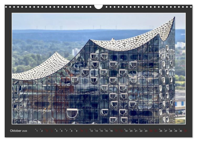 Produktbild: Wahrzeichen Elbphilharmonie (Wandkalender 2026 DIN A3 quer), CALVENDO Monatskalender