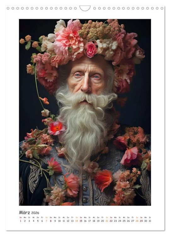 Produktbild: Auch M&auml;nner m&ouml;gen Blumen (Wandkalender 2026 DIN A3 hoch), CALVENDO Monatskalender