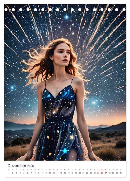 Produktbild: Elemental Elegance - Mode inspiriert von den Kr&auml;ften der Natur (Tischkalender 2026 DIN A5 hoch), CALVENDO Monatskalender