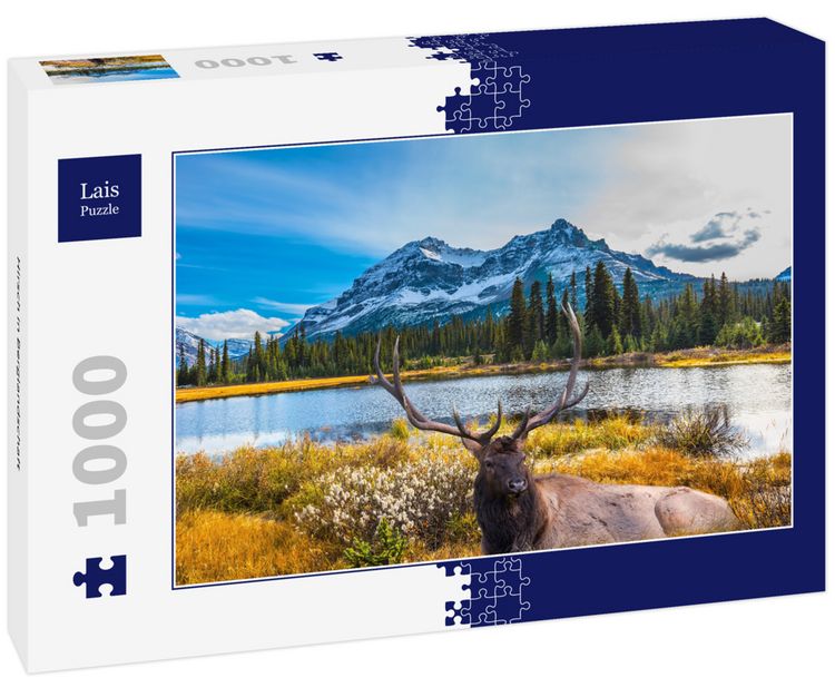 Produktbild: Lais Puzzle Hirsch in Berglandschaft 1000 Teile