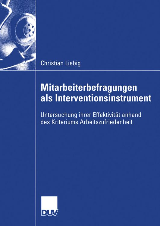 Produktbild: Mitarbeiterbefragungen als Interventionsinstrument
