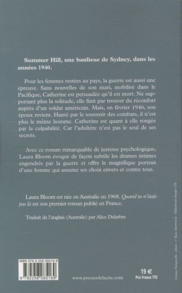Produktbild: Quand tu n'&eacute;tais pas l&agrave;