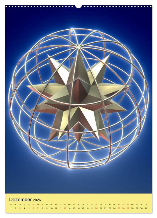 Produktbild: Fraktale Geometrie (Wandkalender 2026 DIN A2 hoch), CALVENDO Monatskalender
