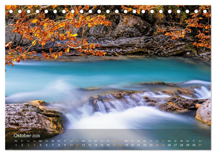 Produktbild: Idyllische Wasserwelten (Tischkalender 2026 DIN A5 quer), CALVENDO Monatskalender