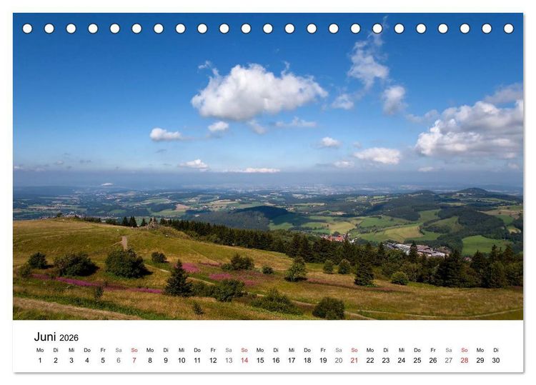 Produktbild: Die Rh&ouml;n (Tischkalender 2026 DIN A5 quer), CALVENDO Monatskalender