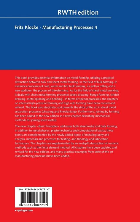 Produktbild: Manufacturing Processes 4