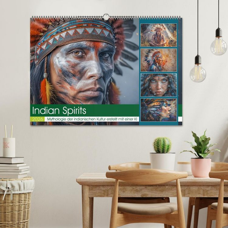 Produktbild: Indian Spirits (Wandkalender 2026 DIN A2 quer), CALVENDO Monatskalender