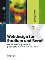 Produktbild: Webdesign f&uuml;r Studium und Beruf