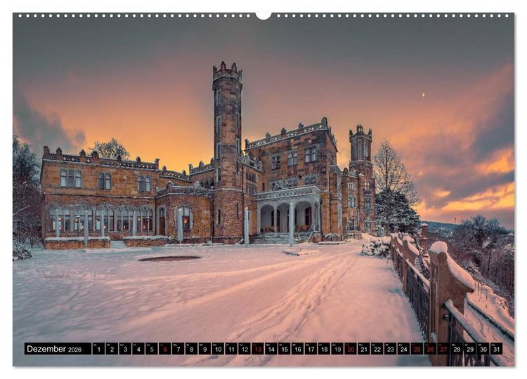 Produktbild: Sachsens Schl&ouml;sser (Wandkalender 2026 DIN A2 quer), CALVENDO Monatskalender