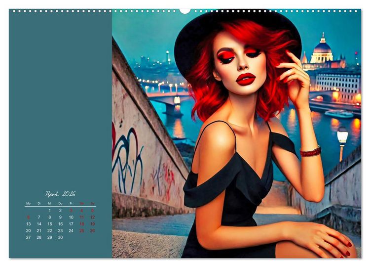 Produktbild: Stilvoll - Das kleine Schwarze (Wandkalender 2026 DIN A2 quer), CALVENDO Monatskalender