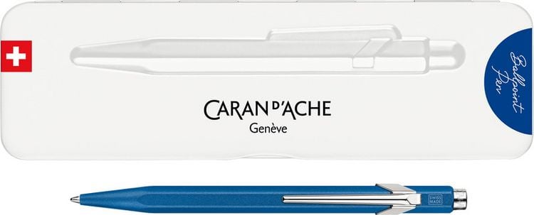 Produktbild: CARAN D'ACHE Kugelschreiber 849(TM) Colormat-X, blau Metalletui