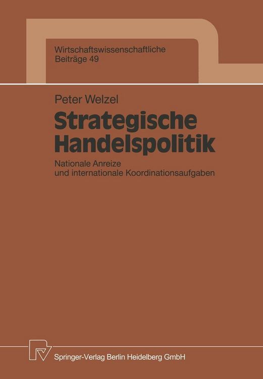 Produktbild: Strategische Handelspolitik