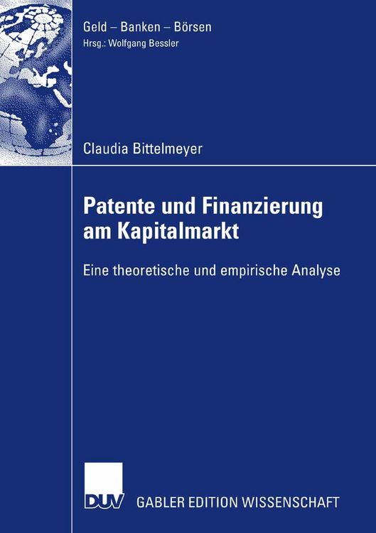 Produktbild: Patente und Finanzierung am Kapitalmarkt