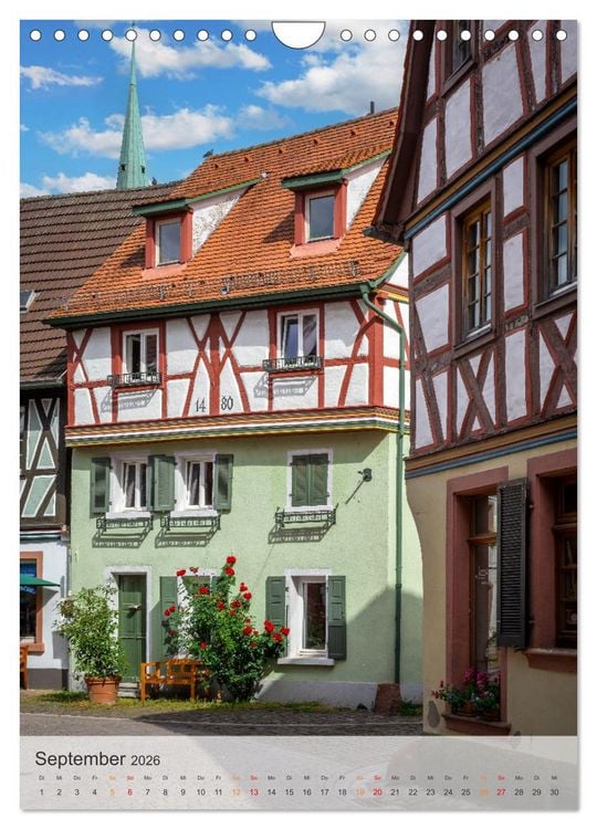 Produktbild: Stadtbummel in Ladenburg - Die R&ouml;mer- und Fachwerk-Stadt (Wandkalender 2026 DIN A4 hoch), CALVENDO Monatskalender