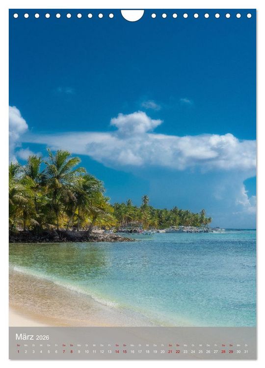 Produktbild: Karibischer Traum Isla Saona (Wandkalender 2026 DIN A4 hoch), CALVENDO Monatskalender
